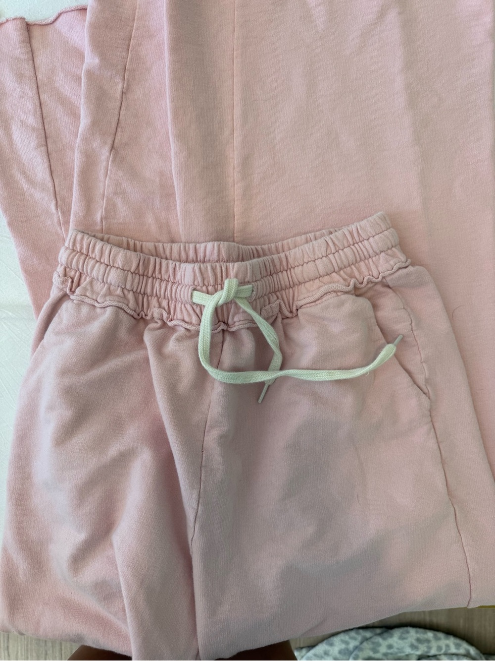 Zenana Pink Drawstring Sweatpants
